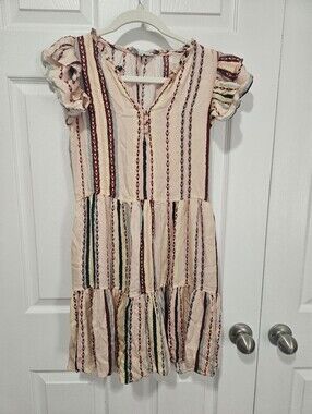 Omika 100% Modal Viscose Boho Dress XS